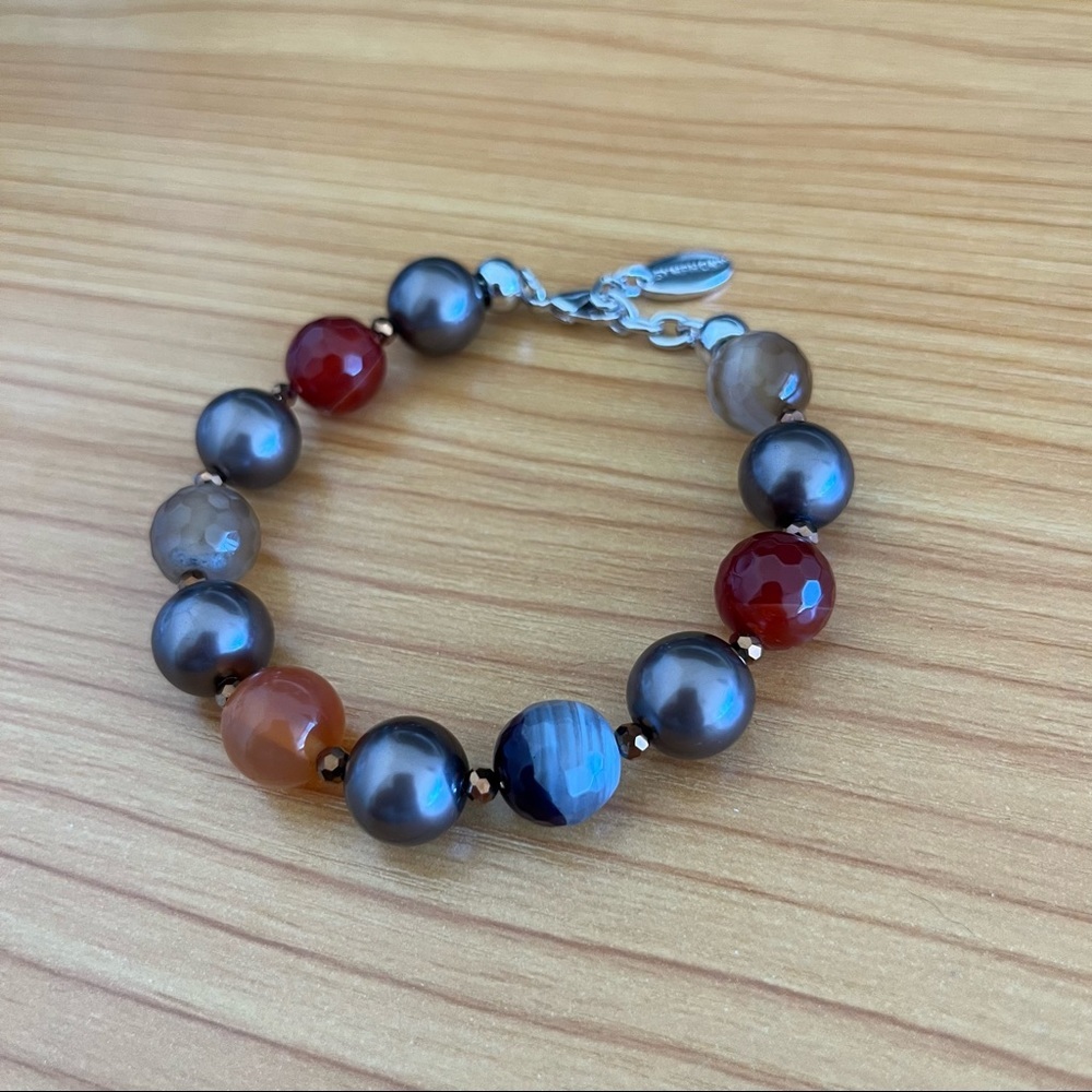 Semiprecious Stone Bead Bracelet